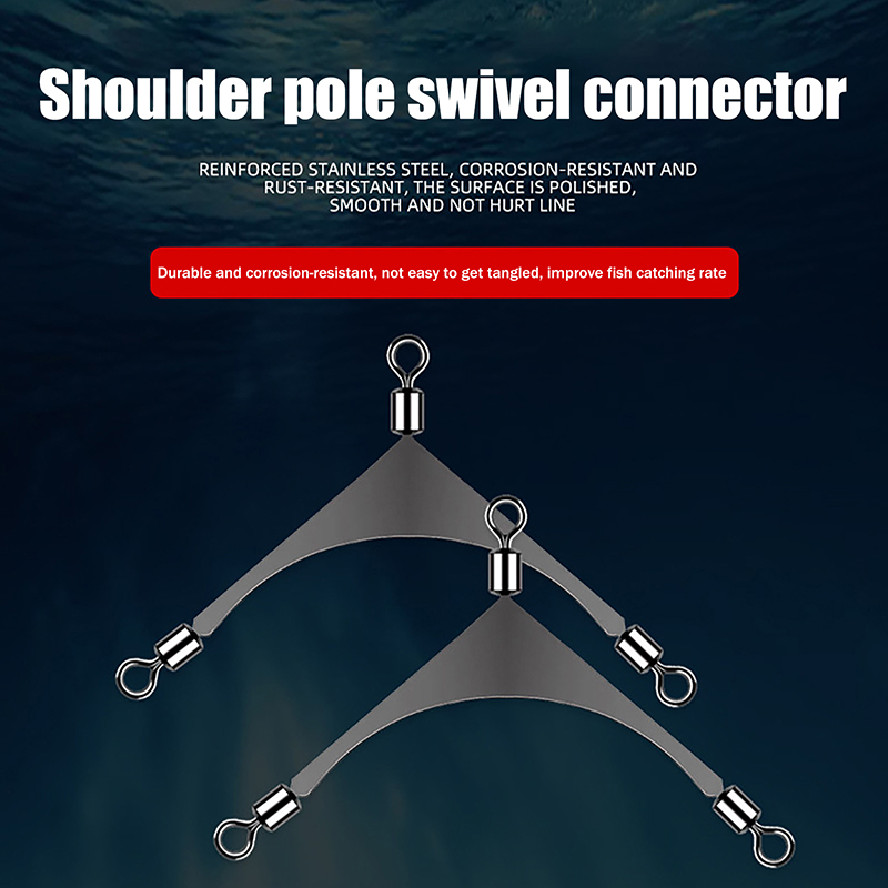 Saltwater Line - 10 sztuk/partia Krętliki trójdrożne Złącza Sprzęt