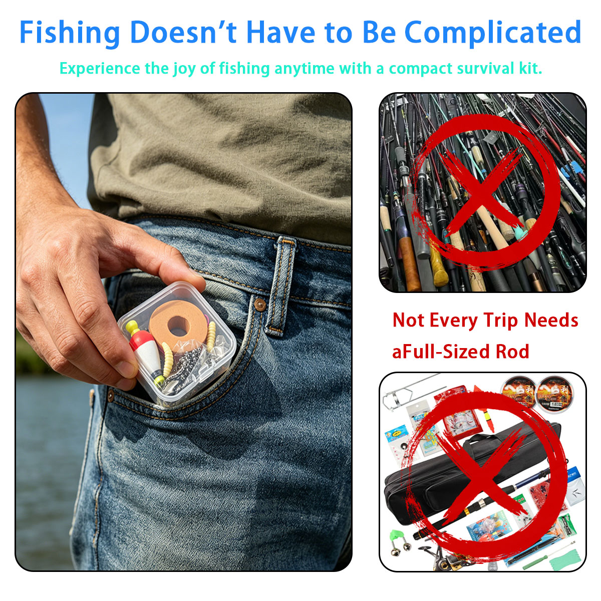 Przenośny zestaw wędkarski na  – Fishing Line Box recenzja i cena
